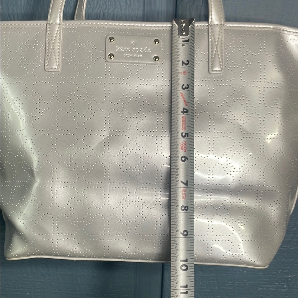 Kate‎ Spade silver Structured Tote Bag - Picture 3 of 8